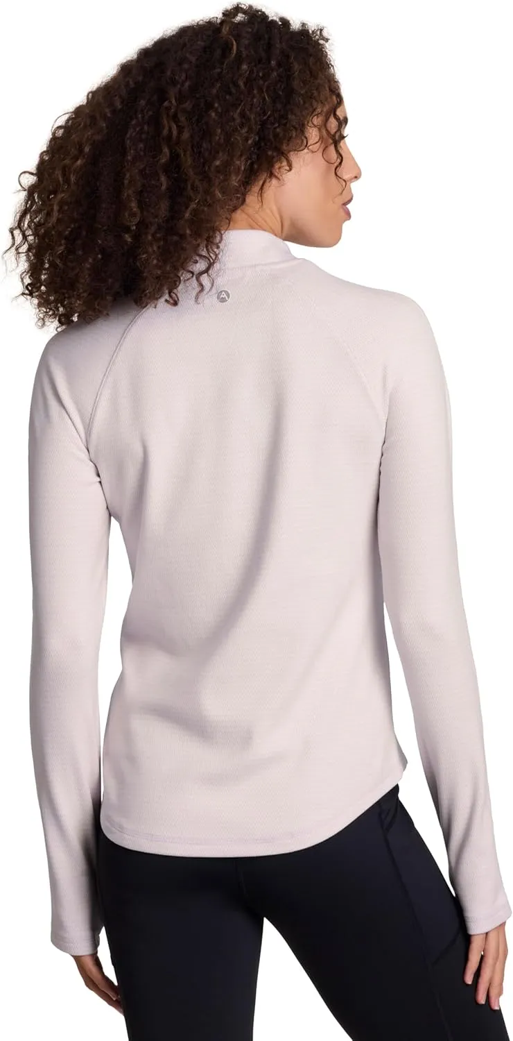 Avalanche Women's 1/4 Zip Pullover, Lightweight Hiking Partial Zip Mock Neck Top