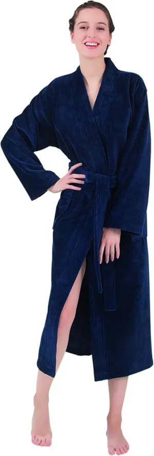 BAGNO MILANO Women’s Robe, Turkish Cotton Soft Terry-Fleece Kimono Bathrobe for Woman