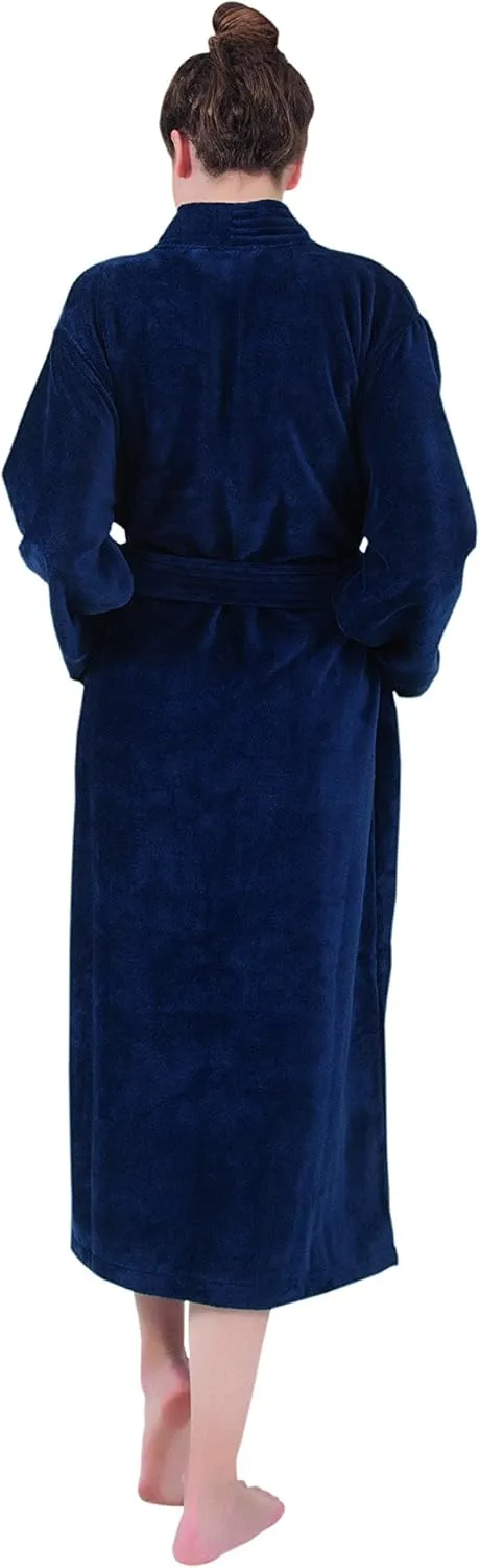 BAGNO MILANO Women’s Robe, Turkish Cotton Soft Terry-Fleece Kimono Bathrobe for Woman