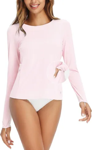 baleaf Women's Sun Shirt UV Protection Shirts Rash Guard Pockets SPF UPF 50  Quick Dry Long Sleeve Clothing