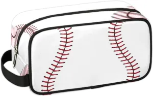 Baseball Travel Toiletry Bag for Boys Men, Waterproof Hanging Dopp Kit for Women, Shaving Bag with Large Capacity for Travel,Sports Shower
