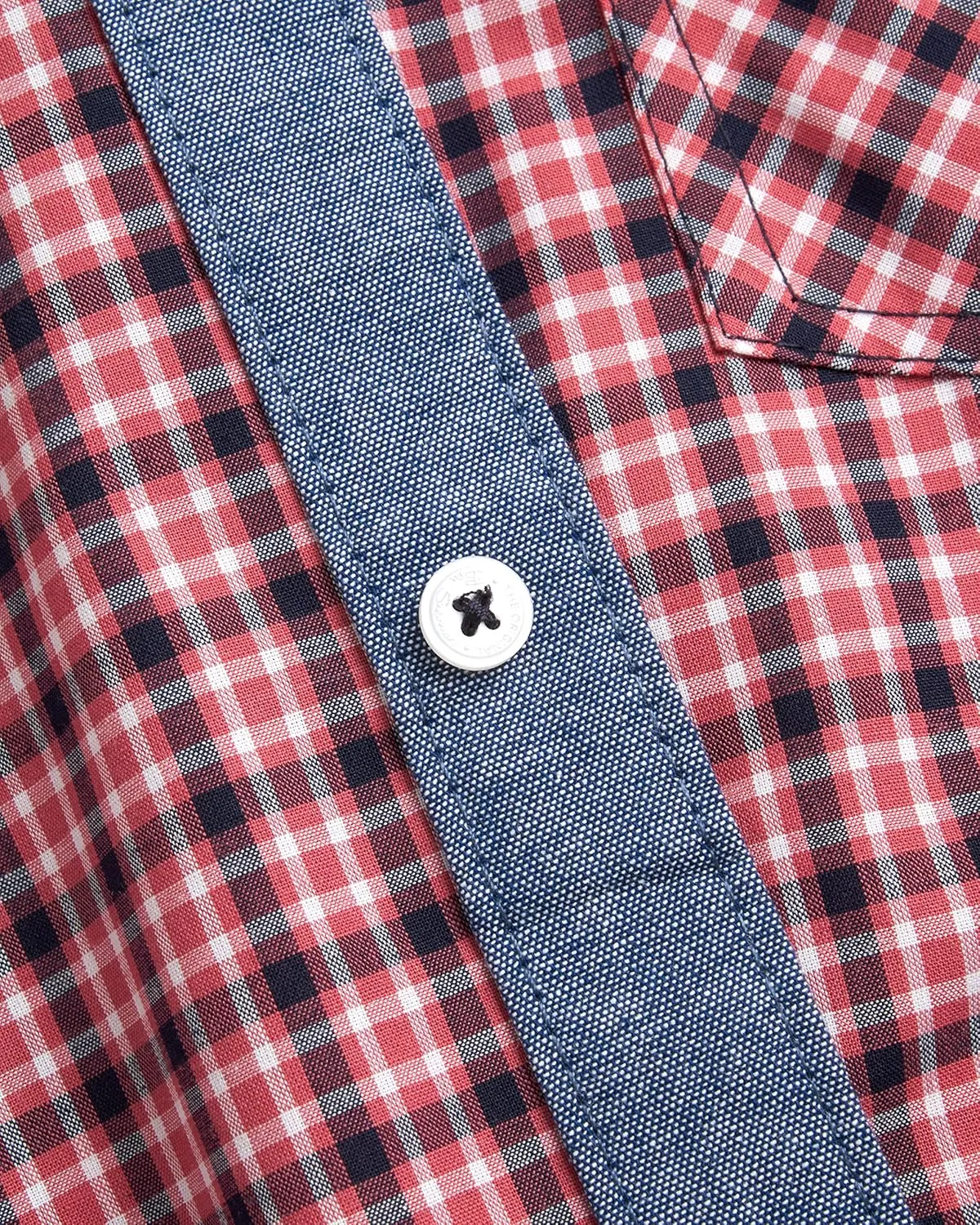 Ben Sherman Boys' Shirt - Short Sleeve Woven Button Down Shirt - Kids' Casual Collared Shirt for Boys (8-18)