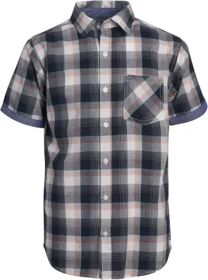 Ben Sherman Boys' Shirt - Short Sleeve Woven Button Down Shirt - Kids' Casual Collared Shirt for Boys (8-18)