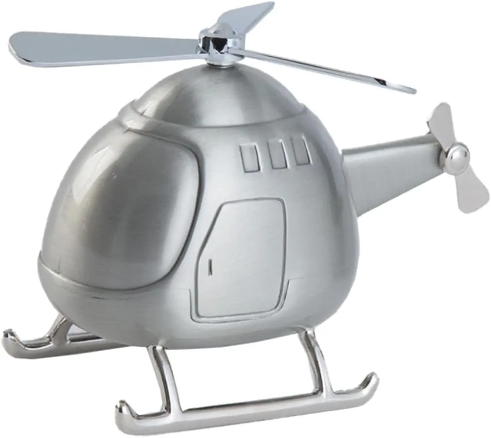 BESPORTBLE Piggy Bank Coin Saving Money Box for Kids Mini Bank Box Helicopter Decor Home Ornament