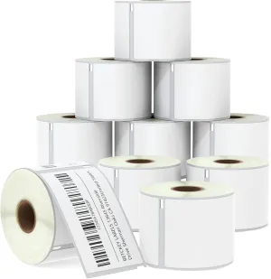 BETCKEY - Compatible DYMO 30256 (2-5/16" x 4") Shipping Labels, Perforated, Compatible with DYMO Labelwriter 450, 4XL, NOT FIT 550 & 5XL [10 Rolls/3000 Labels]