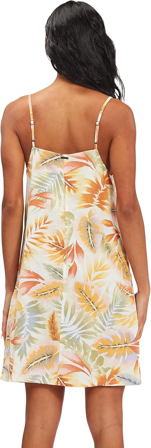Billabong Women's Straight Round Woven Mini Sundress Dress