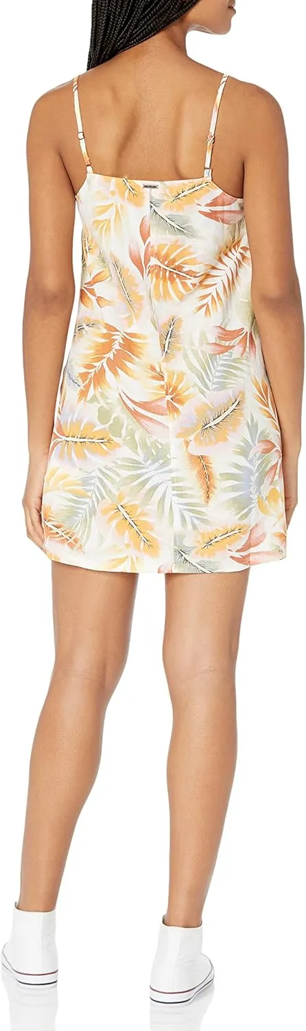 Billabong Women's Straight Round Woven Mini Sundress Dress