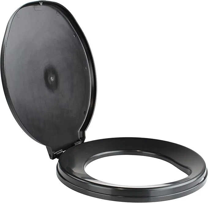 BISupply Camping Toilet Seat For 5 Gallon Bucket - Portable Toilet Seat Lid with Human Waste Bags for Outdoors - Bedside Commode Portable Bathroom Bucket Seat - Emergency Disaster Totable Toilet Lid