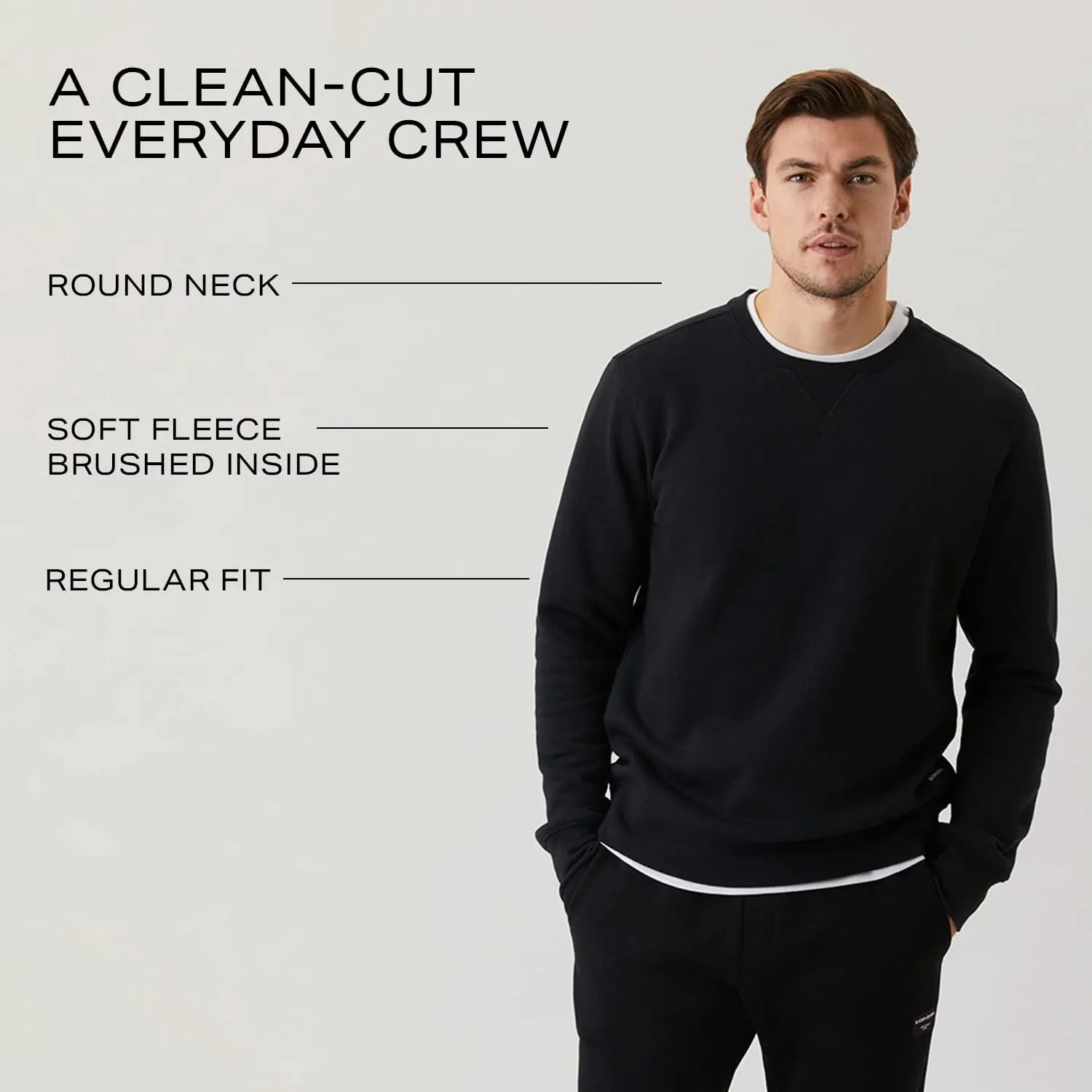 Björn Borg | Bjorn Borg Men's Borg Crew Sweatshirt | Crewneck Sweatshirt Men