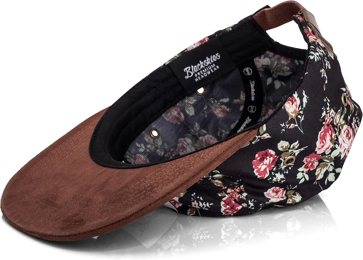 Blackskies 5-Panel Cap with Floral Pattern Unisex Baseball Cap