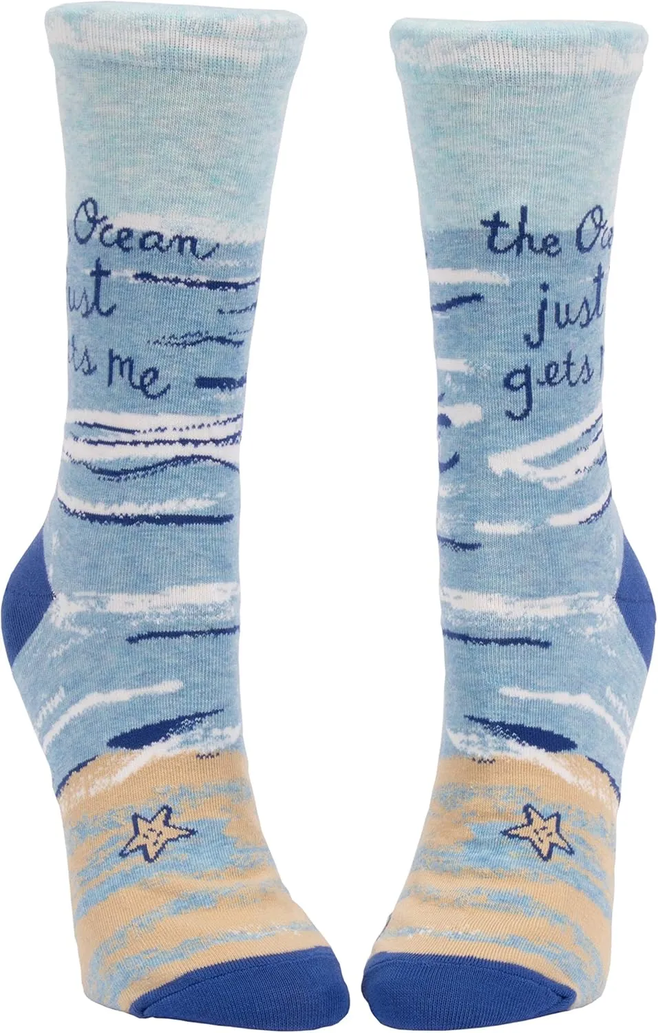 Blue Q Women's Novelty Crew Socks - (Womens Size 5-10)