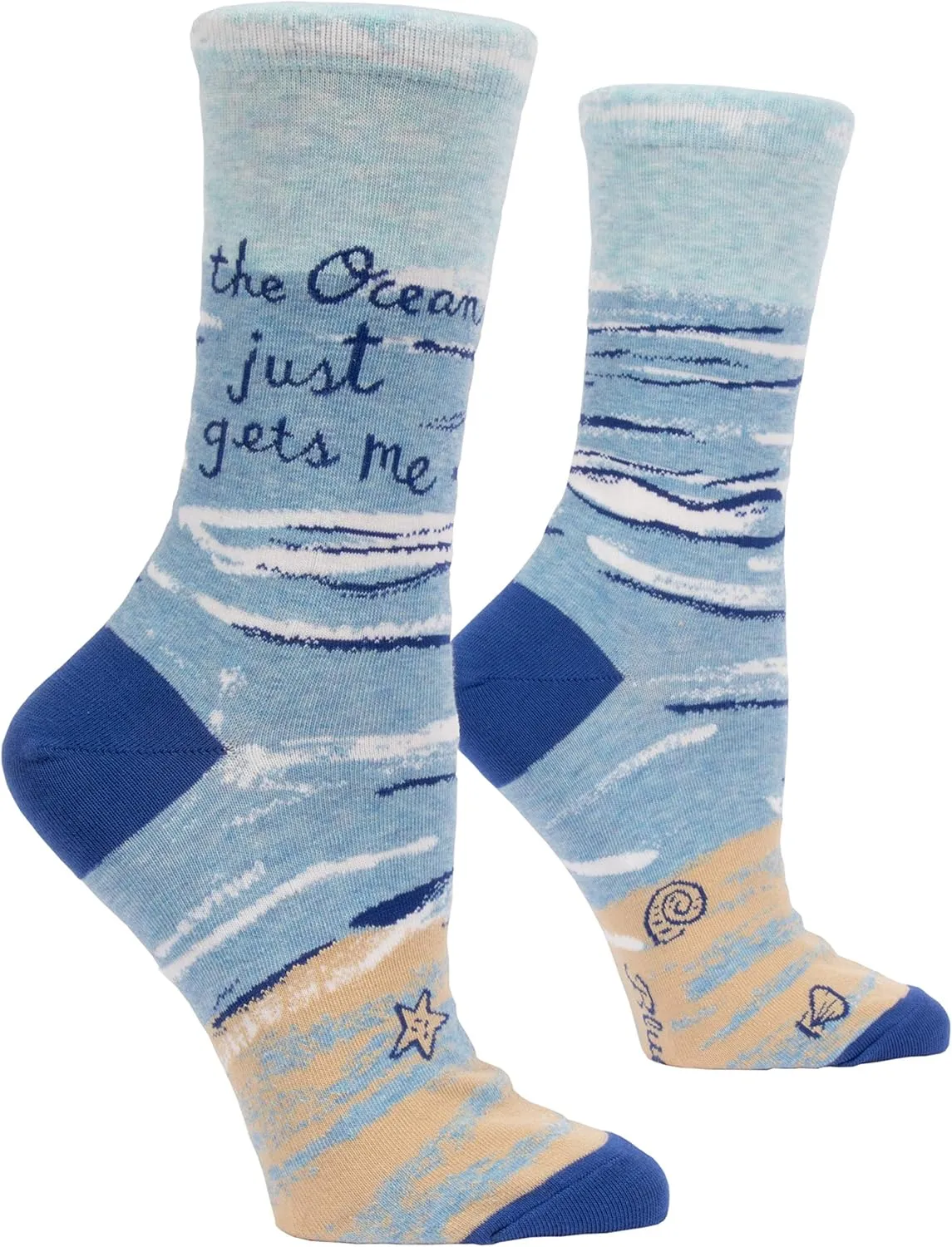 Blue Q Women's Novelty Crew Socks - (Womens Size 5-10)