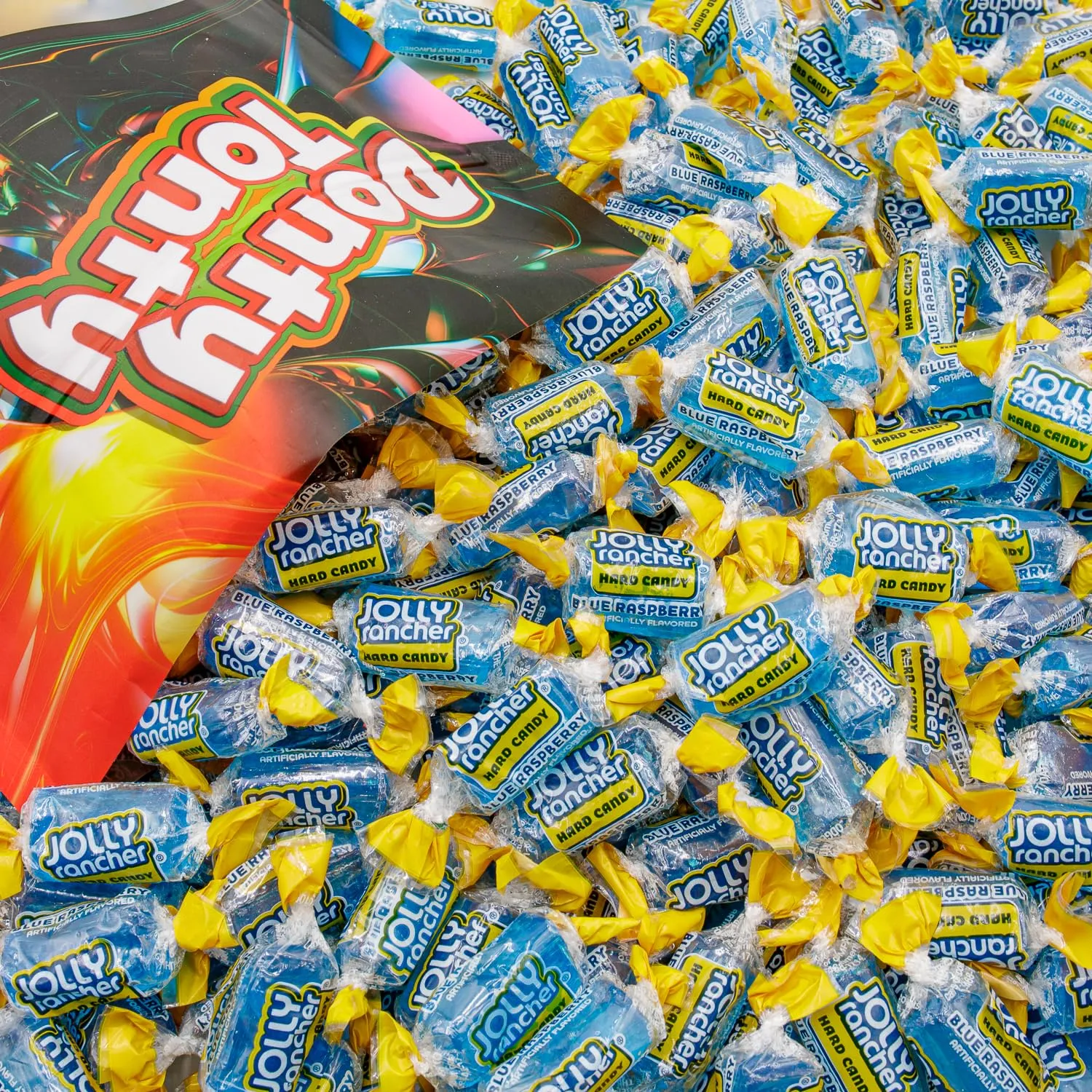 BLUE RASPBERRY JOLLY RANCHER Hard Candy Original Flavor 2 lb - Bulk Bag, Individually Wrapped (148 Pieces)