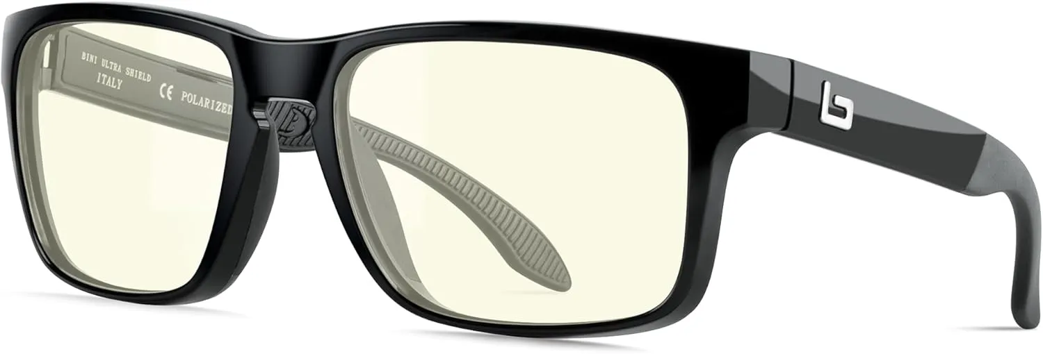 Bnus italy made classic sunglasses corning real glass lens w. polarized option