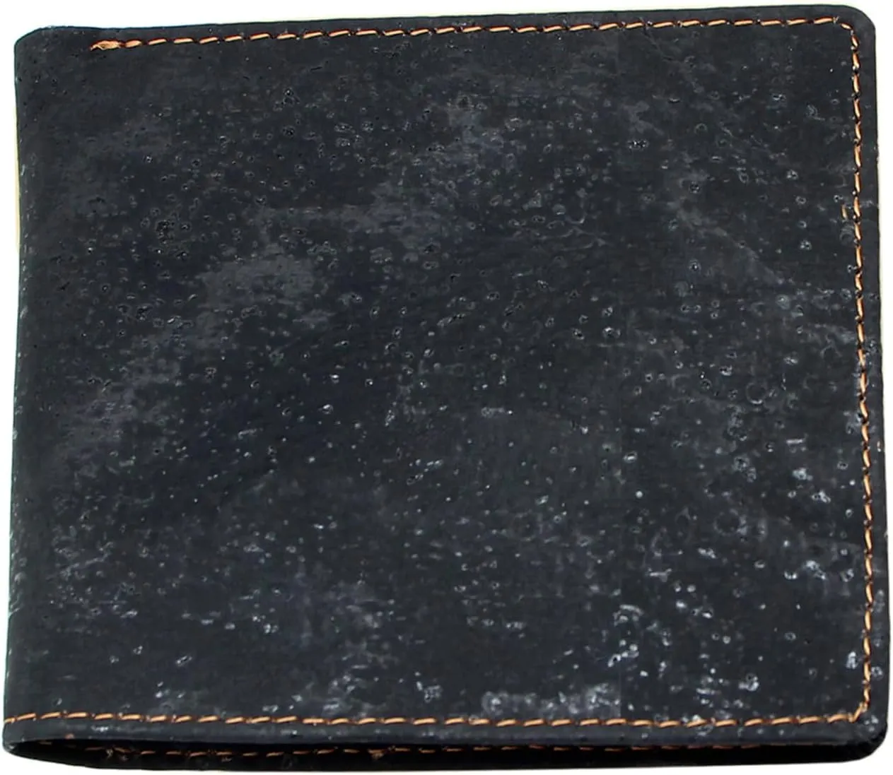 boshiho RFID Blocking Cork Wallet, Slim Bifold Vegan Coin Purse Eco Friendly Gift for Men and Women (Black)