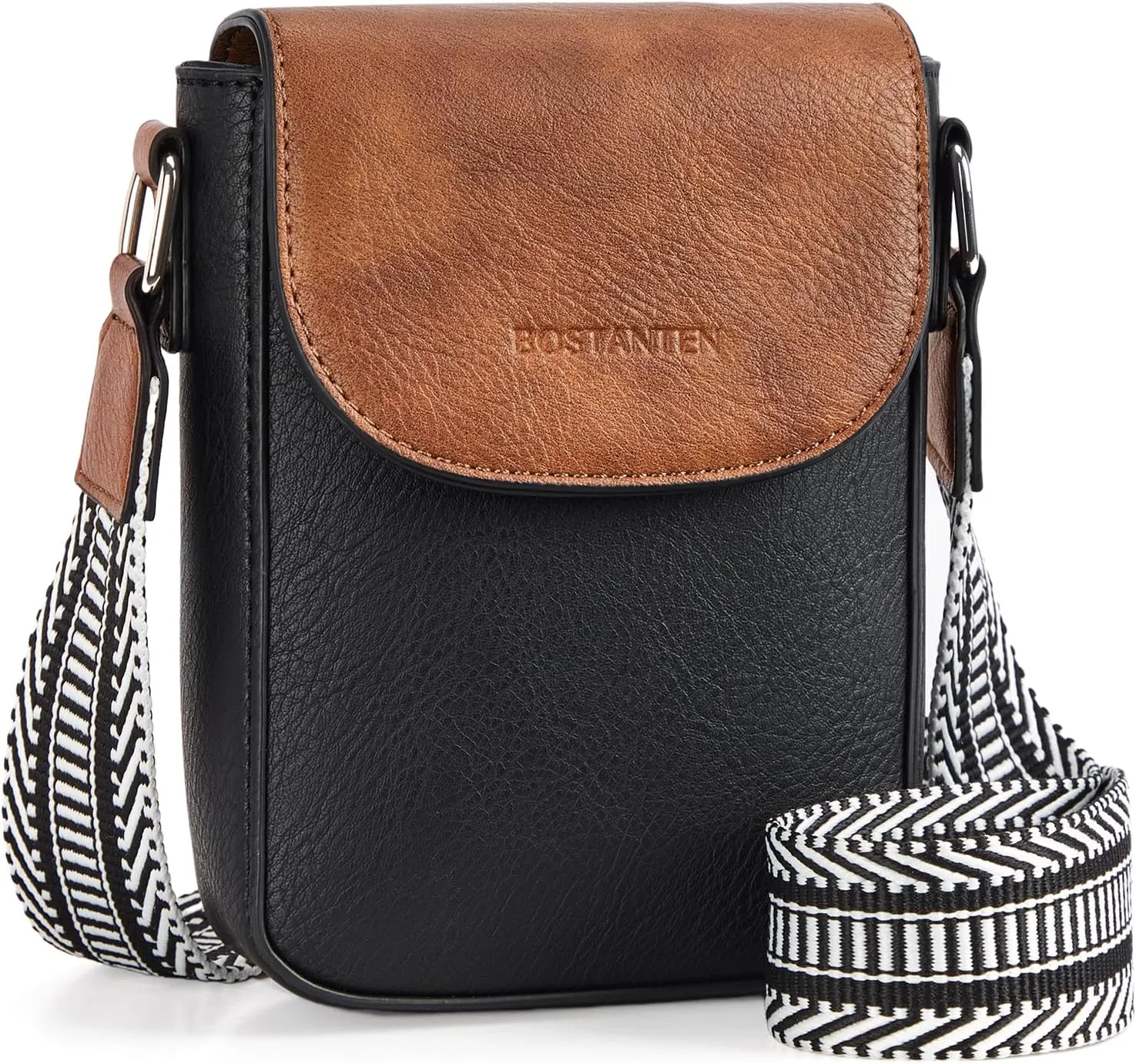BOSTANTEN Small Crossbody Bags for Women Cell Phone Purse Leather Wallet Handbags with Card Slots