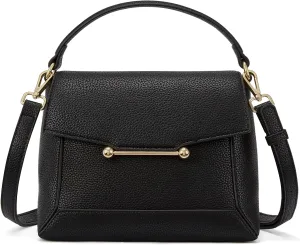 BOSTANTEN Small Crossbody Bags for Women Trendy Top Handle Shoulder Purse Vegan Leather Handbags with Flap