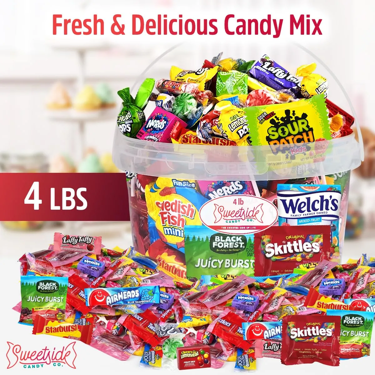 Bulk Candy Variety Pack - Assorted Box - Gift for Birthday Party, Kids, College Students & Adults (4 Pound)
