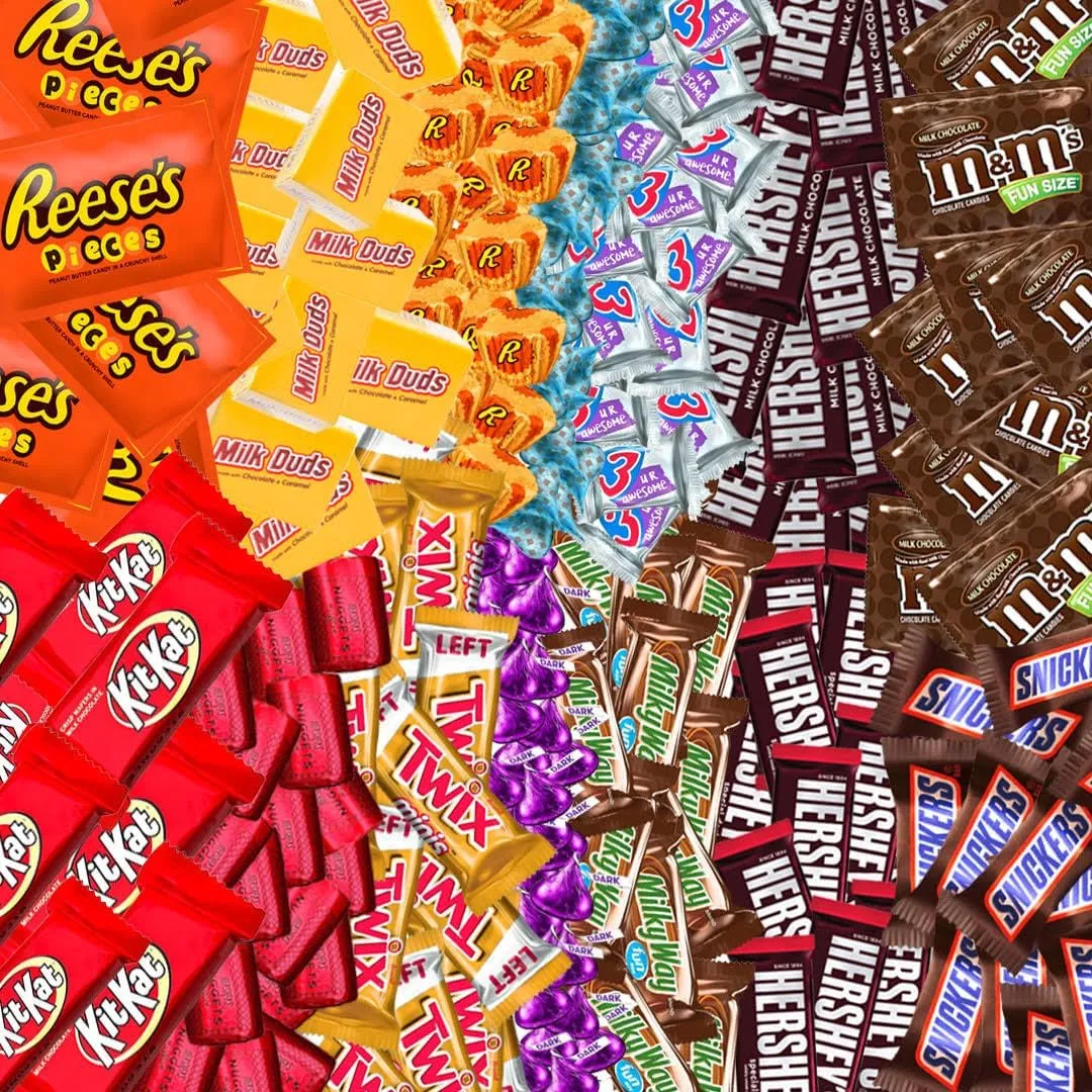 Bulk Chocolate Assortment Variety Pack - Chocolate Candy Variety Pack - 5 lb Bag of Mixed Bulk Chocolate, Milk Chocolate, Dark Chocolate, Bars and more! Bulk Candy Mix for Candy Bags - Candy - Chocolate (5 LBS)