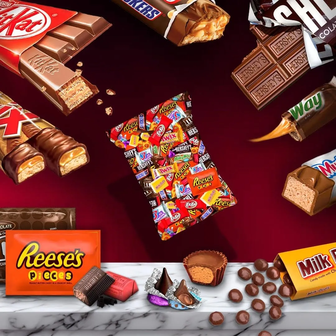 Bulk Chocolate Assortment Variety Pack - Chocolate Candy Variety Pack - 5 lb Bag of Mixed Bulk Chocolate, Milk Chocolate, Dark Chocolate, Bars and more! Bulk Candy Mix for Candy Bags - Candy - Chocolate (5 LBS)