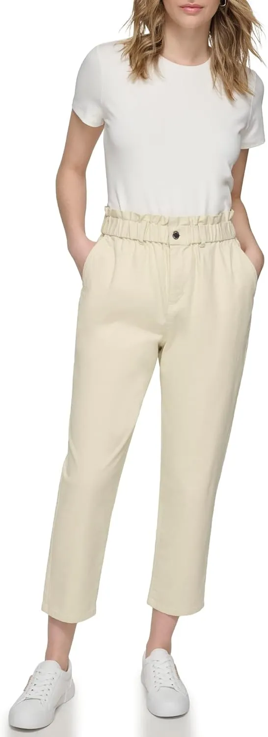 Calvin Klein Women's Woven Paper Bag Pant