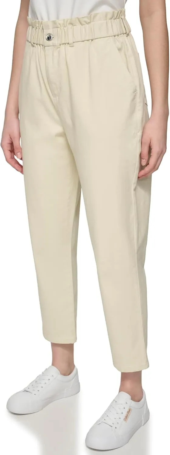 Calvin Klein Women's Woven Paper Bag Pant