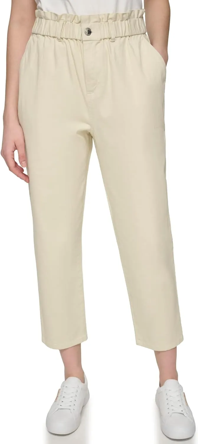 Calvin Klein Women's Woven Paper Bag Pant