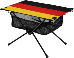 Camping Table Lightweight Portable Folding Table with Mesh Storage Net Germany Flag Ideal for Camping Hiking Beach Picnic Travel Backyard