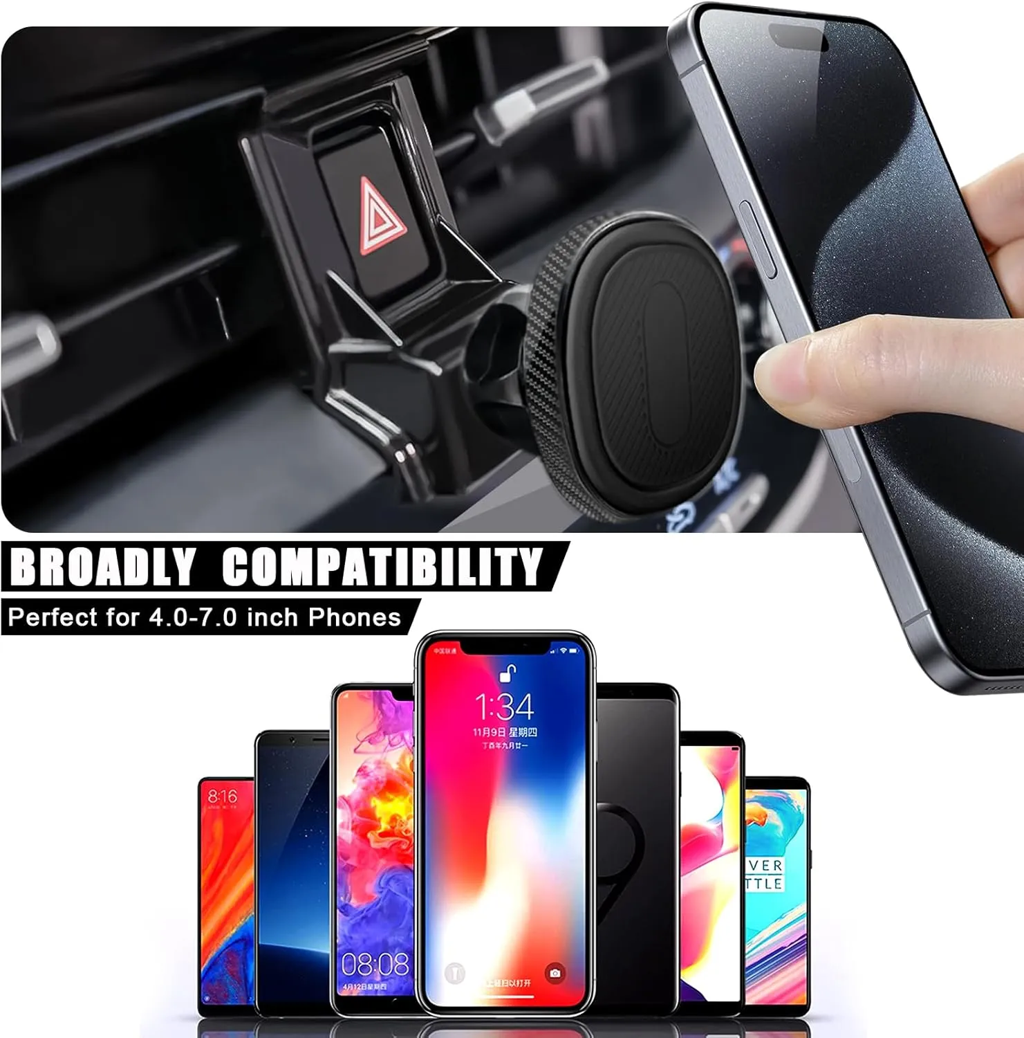 Car Phone Holder, Car Mount, for Toyota Corolla 2024 2023 2022 2021 2020, Air Vent Phone Stand, Auto Dashboard, Sticker Free Magnetic Navigation Bracket, for All Smartphone (Not Fit 2019-2012)