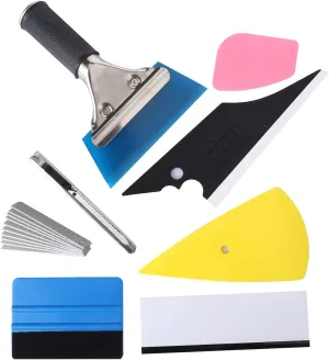 Car Window Film Tinting Tools, Window Tint Kit, Window Tinting Tools, Auto Vinyl Wrap Installation Kit, Window Tint Installation Tools, 8 in 1 Vinyl Wrap Kit with Squeegee for Window Tint