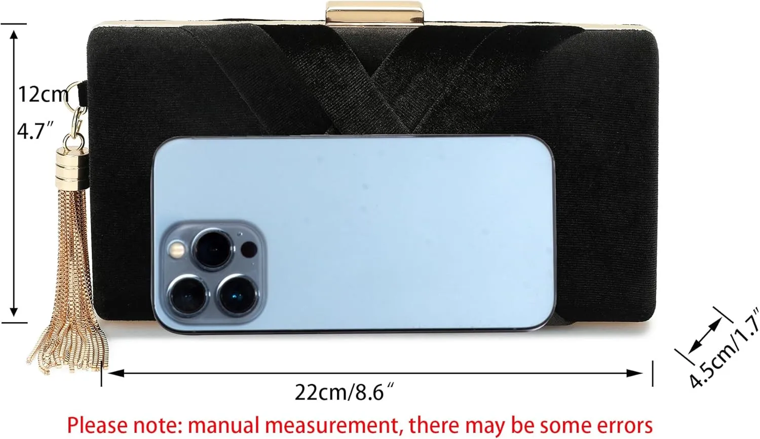 CARIEDO Women's Evening Handbag Clutch Bridal Purse for Wedding Prom Night Out Party