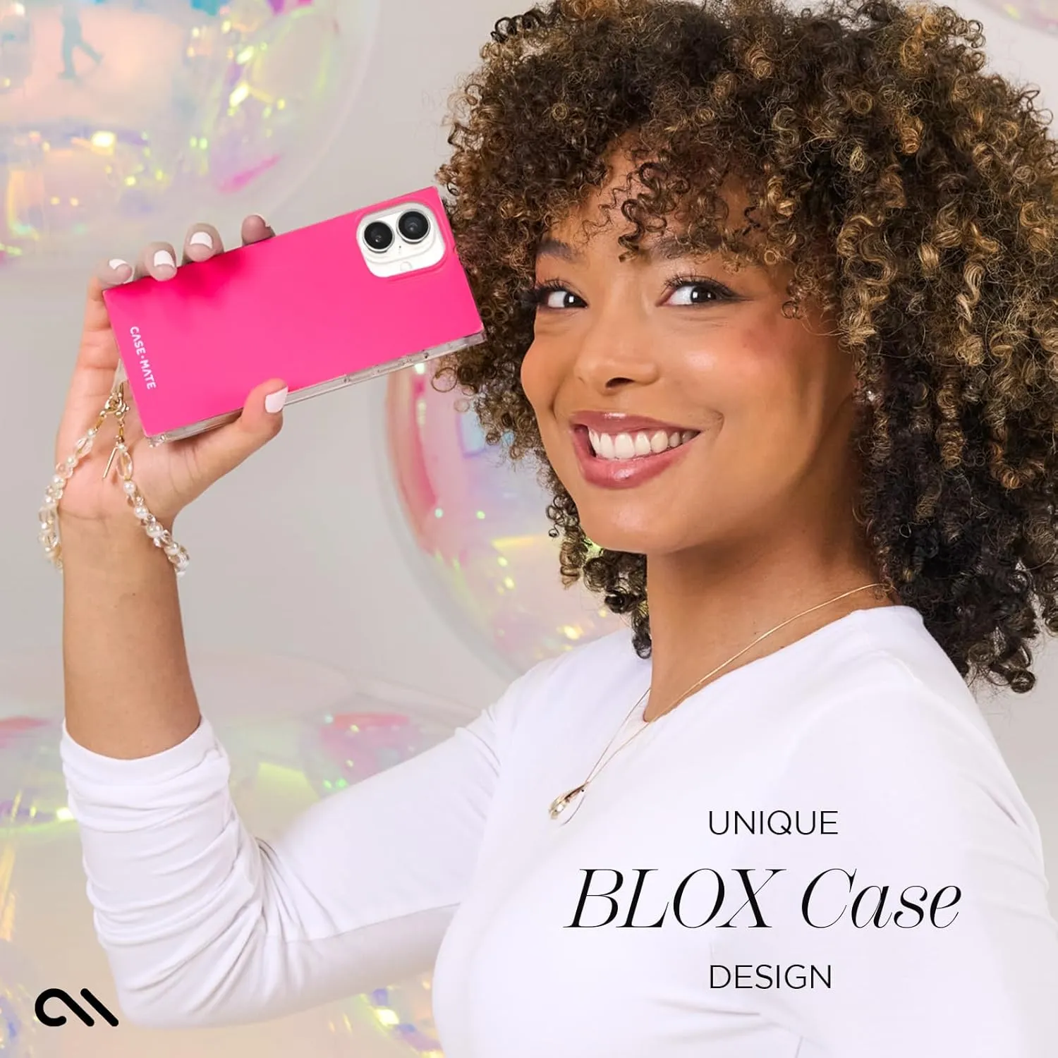 Case-Mate BLOX iPhone 16 Case [Compatible with MagSafe] - Stylish and Unique Phone Case with 12ft Drop Protection - Premium Magnetic Cover for iPhone 16 - Neon Watermelon
