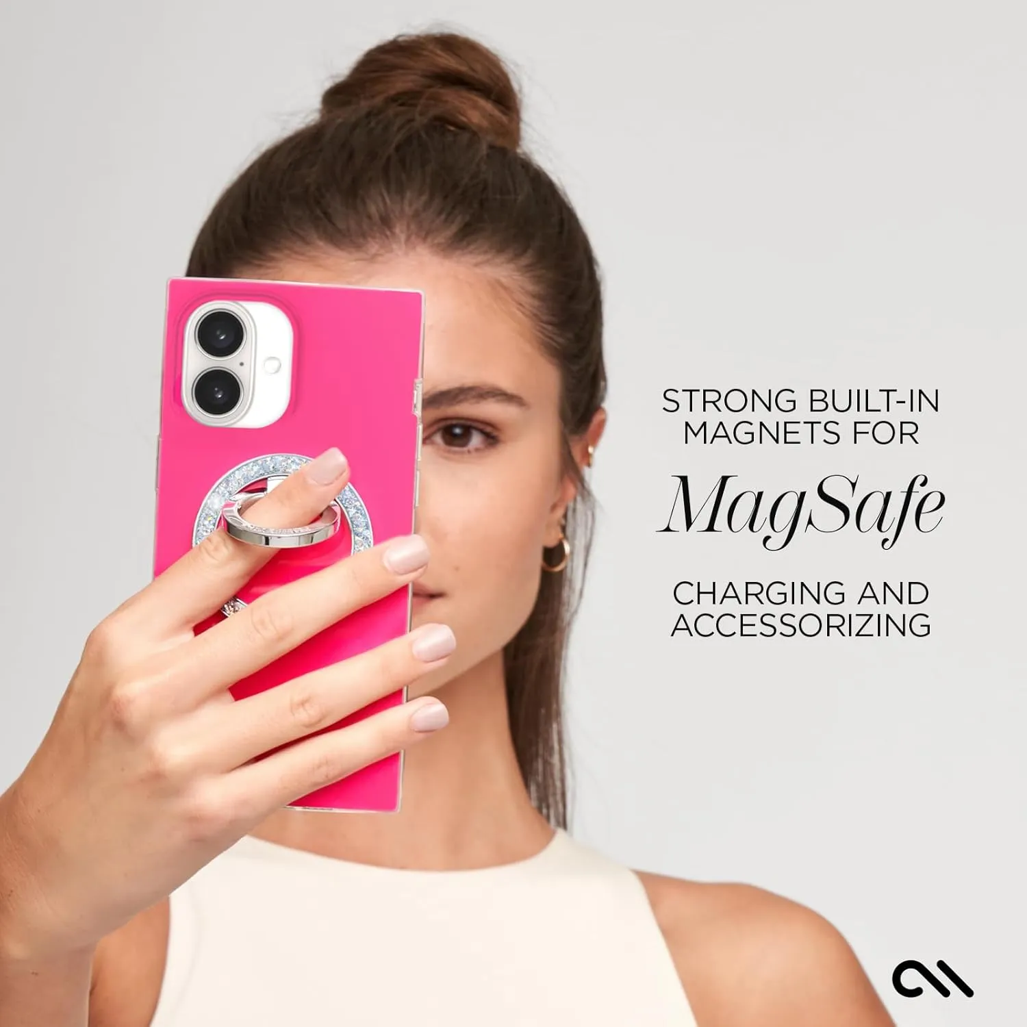 Case-Mate BLOX iPhone 16 Case [Compatible with MagSafe] - Stylish and Unique Phone Case with 12ft Drop Protection - Premium Magnetic Cover for iPhone 16 - Neon Watermelon