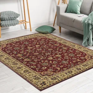 Castello Area Rug, 6'7" x 9'6", Burgundy
