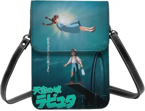 Castle In The Sky Wallet Phone Woman'S Fashion Purse Adjustable Handba Crossbody Bags