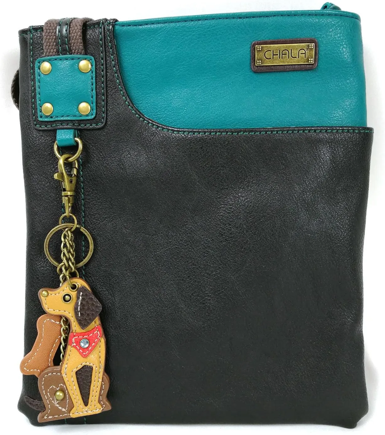 Chala Cross Body Swing Messenger Bag and Double Zip Wallet Gift Set