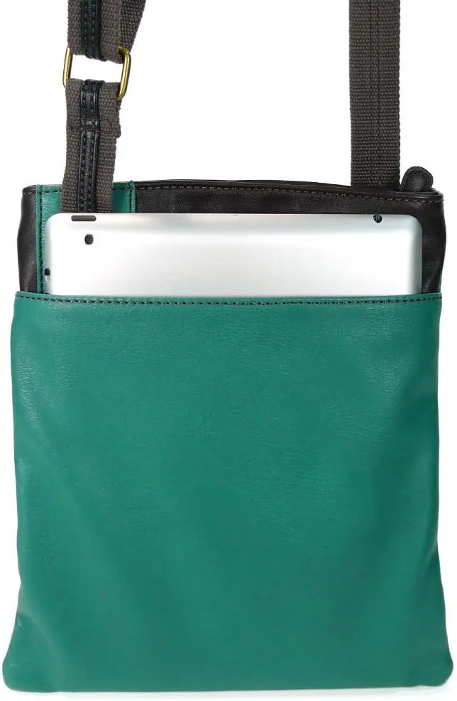 Chala Cross Body Swing Messenger Bag and Double Zip Wallet Gift Set