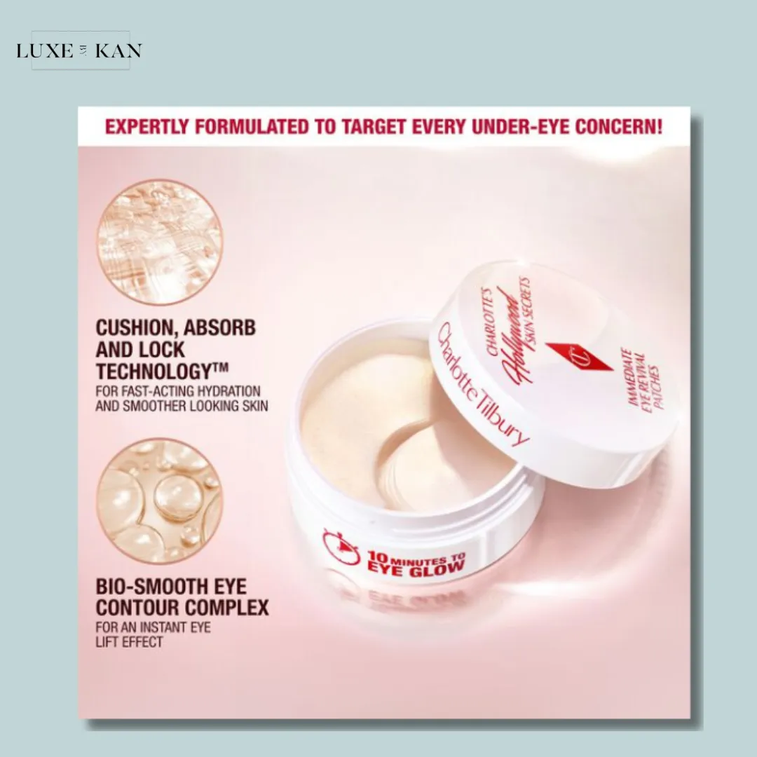 CHARLOTTE TILBURY 
Charlotte's Hollywood Skin Secrets Immediate Eye Revival Patches