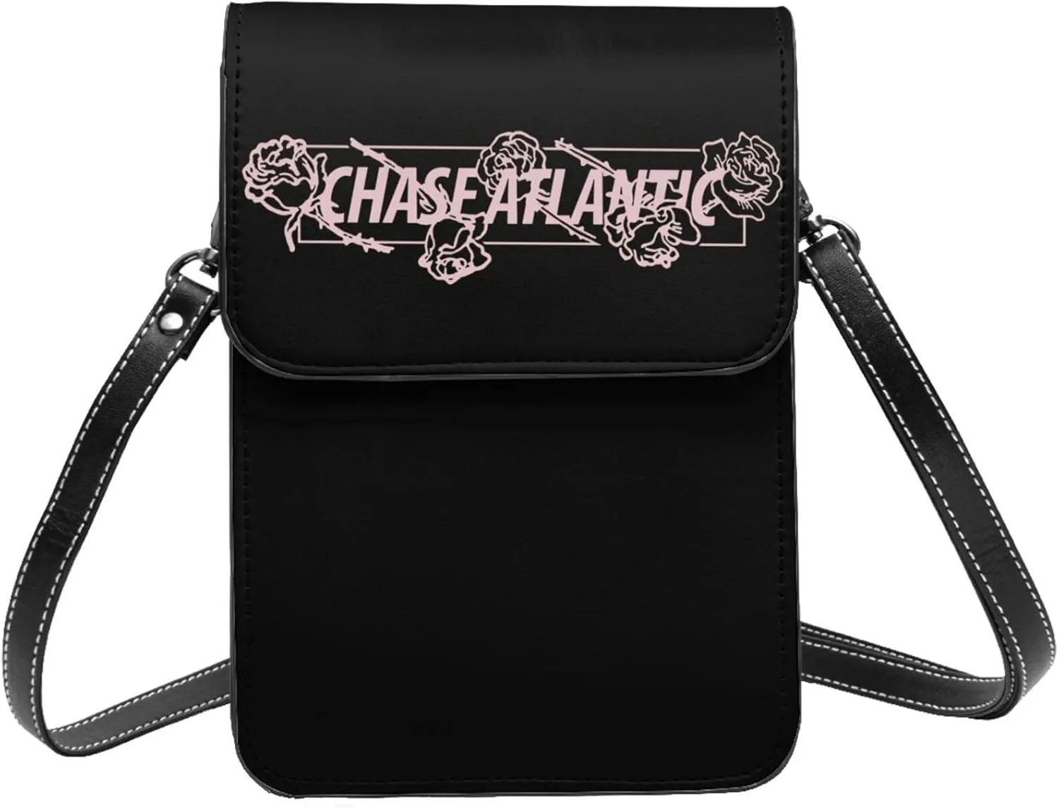 Chase Music Atlantic Band Logo Small Cell Phone Purse Woman'S Cell Phone Purse Clutch Handbag, Black