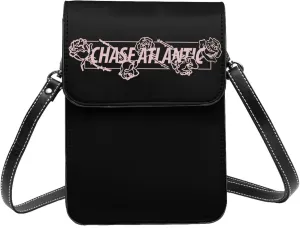 Chase Music Atlantic Band Logo Small Cell Phone Purse Woman'S Cell Phone Purse Clutch Handbag, Black