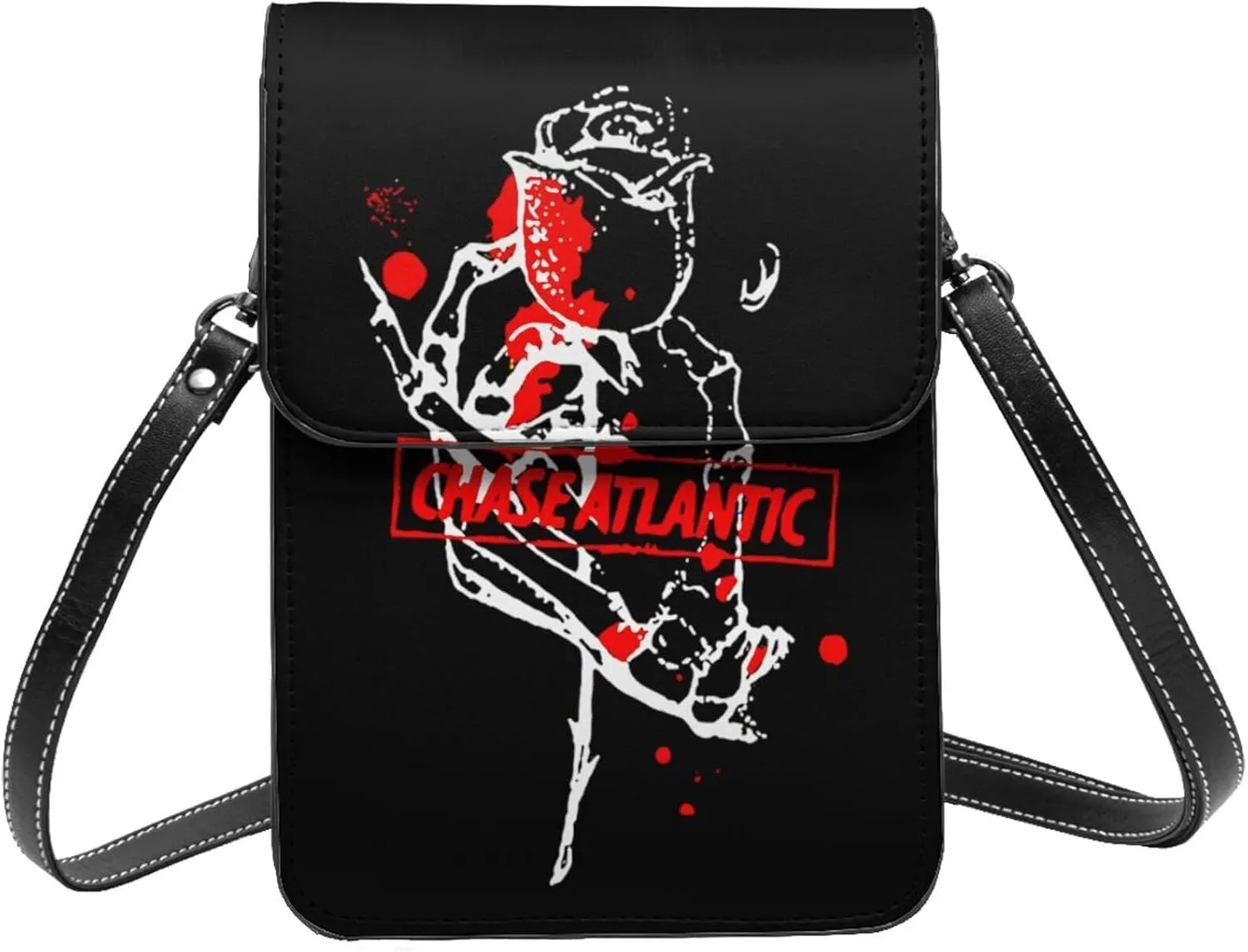 Chase Music Atlantic Band Logo Small Cell Phone Purse Women'S Cell Phone Purse Clutch Handbag, Black