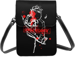 Chase Music Atlantic Band Logo Small Cell Phone Purse Women'S Cell Phone Purse Clutch Handbag, Black