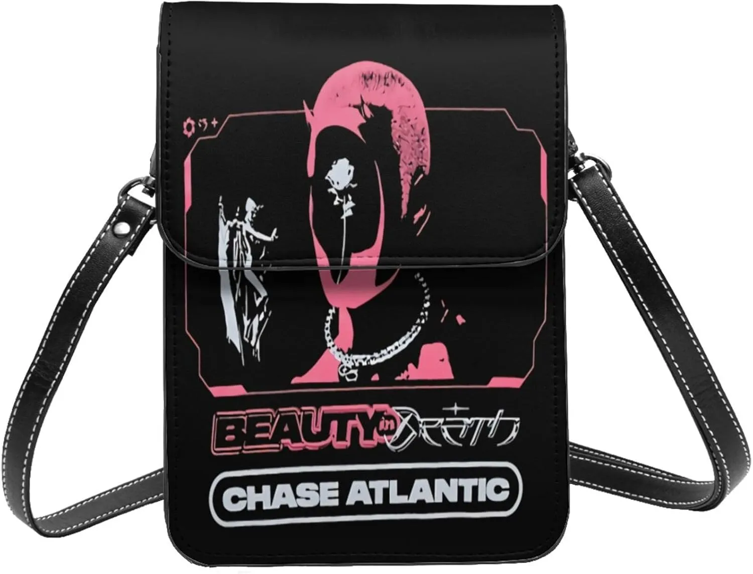 Chase Music Atlantic Band Small Cell Phone Purse Woman'S Cell Phone Purse Clutch Handbag, Black