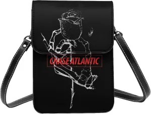 Chase Music Atlantic Band Small Cell Phone Purse Womens Cell Phone Purse Clutch Handbag, Black