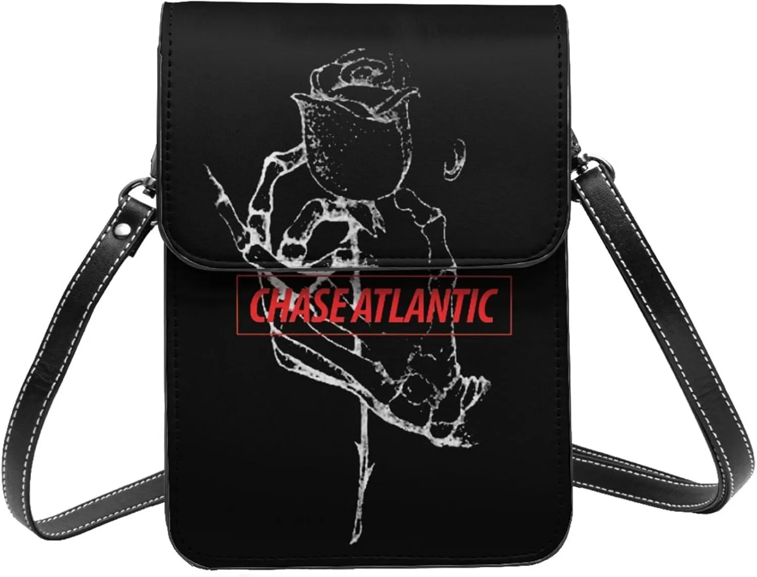 Chase Music Atlantic Band Small Cell Phone Purse Womens Cell Phone Purse Clutch Handbag, Black