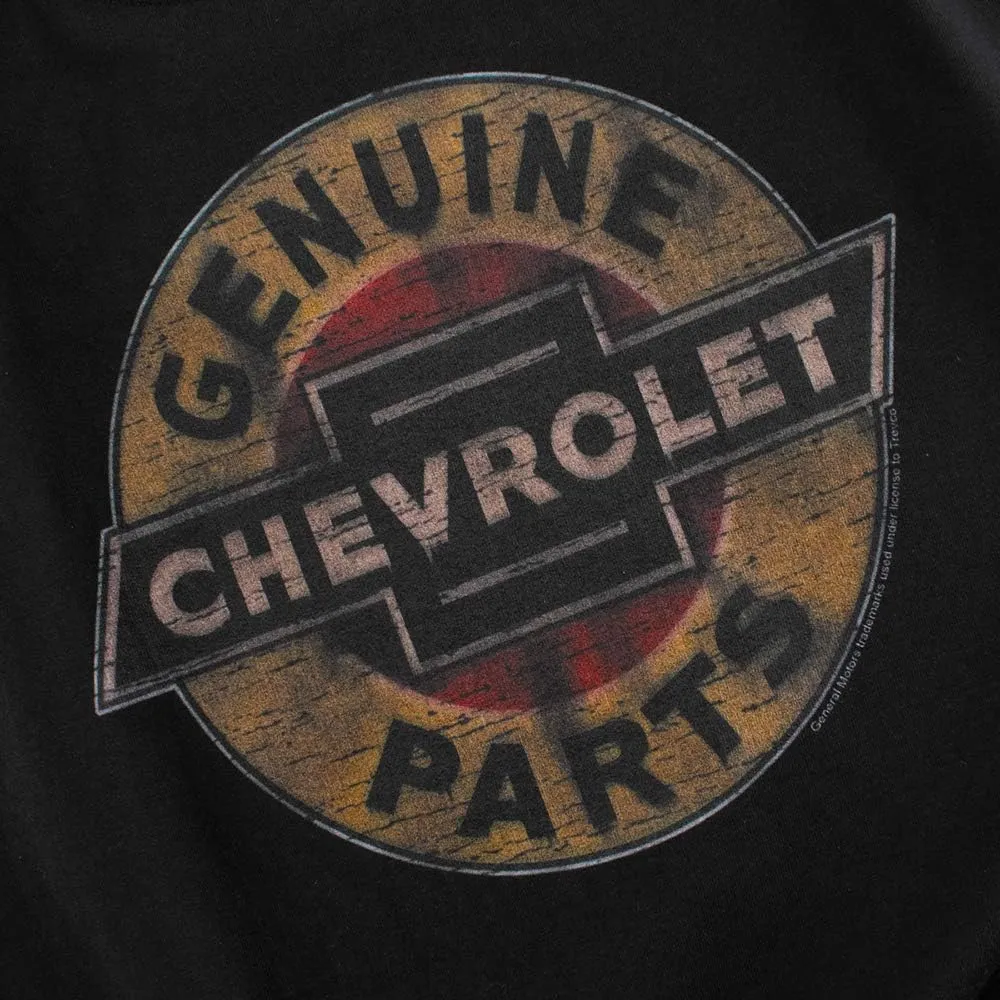 Chevy Genuine Chevy Parts Distressed Sign T-Shirt