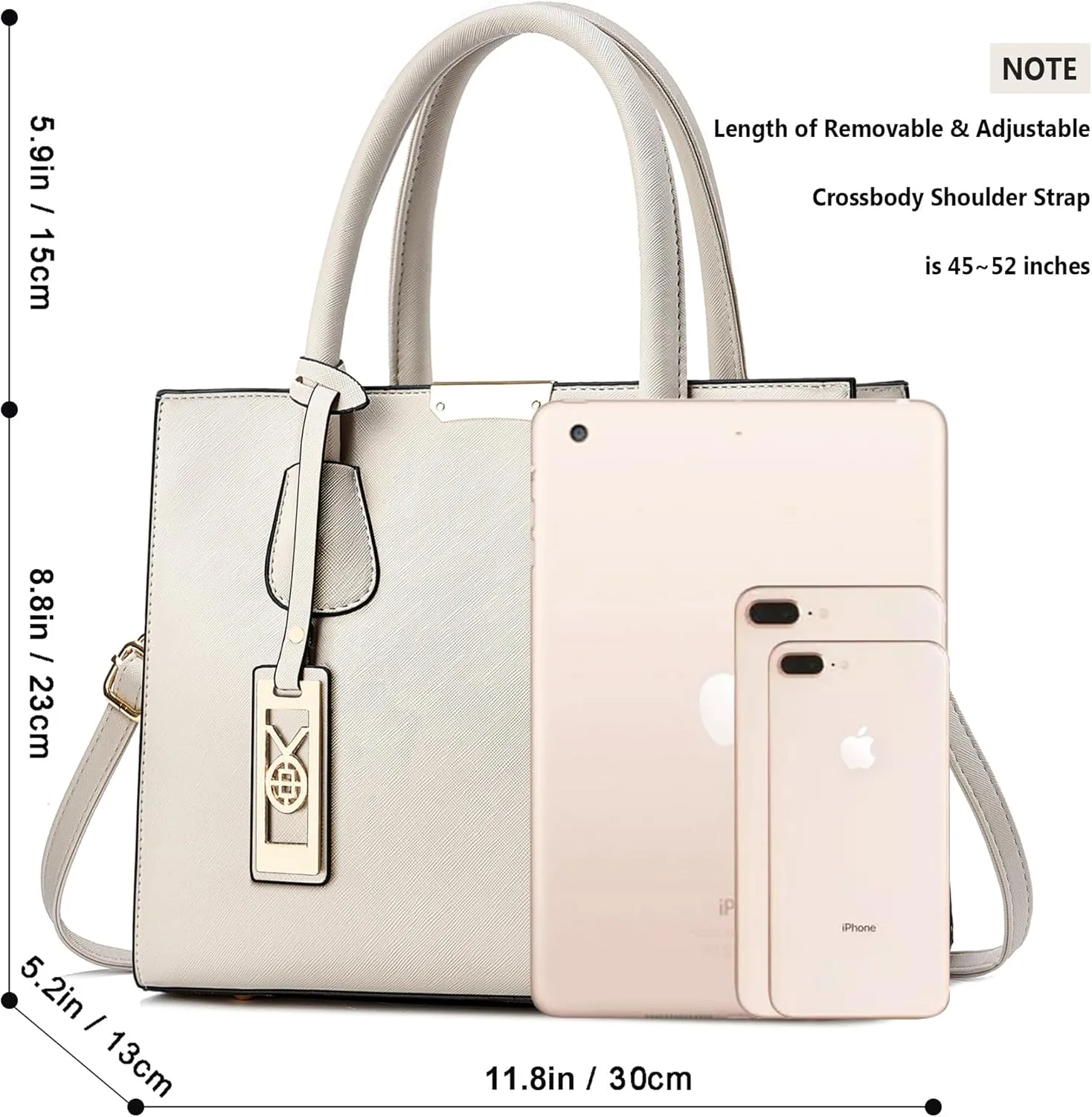 CHICAROUSAL Crossbody Purses and Handbags for Women PU Leather Tote Shoulder Bags Top Handle Satchel