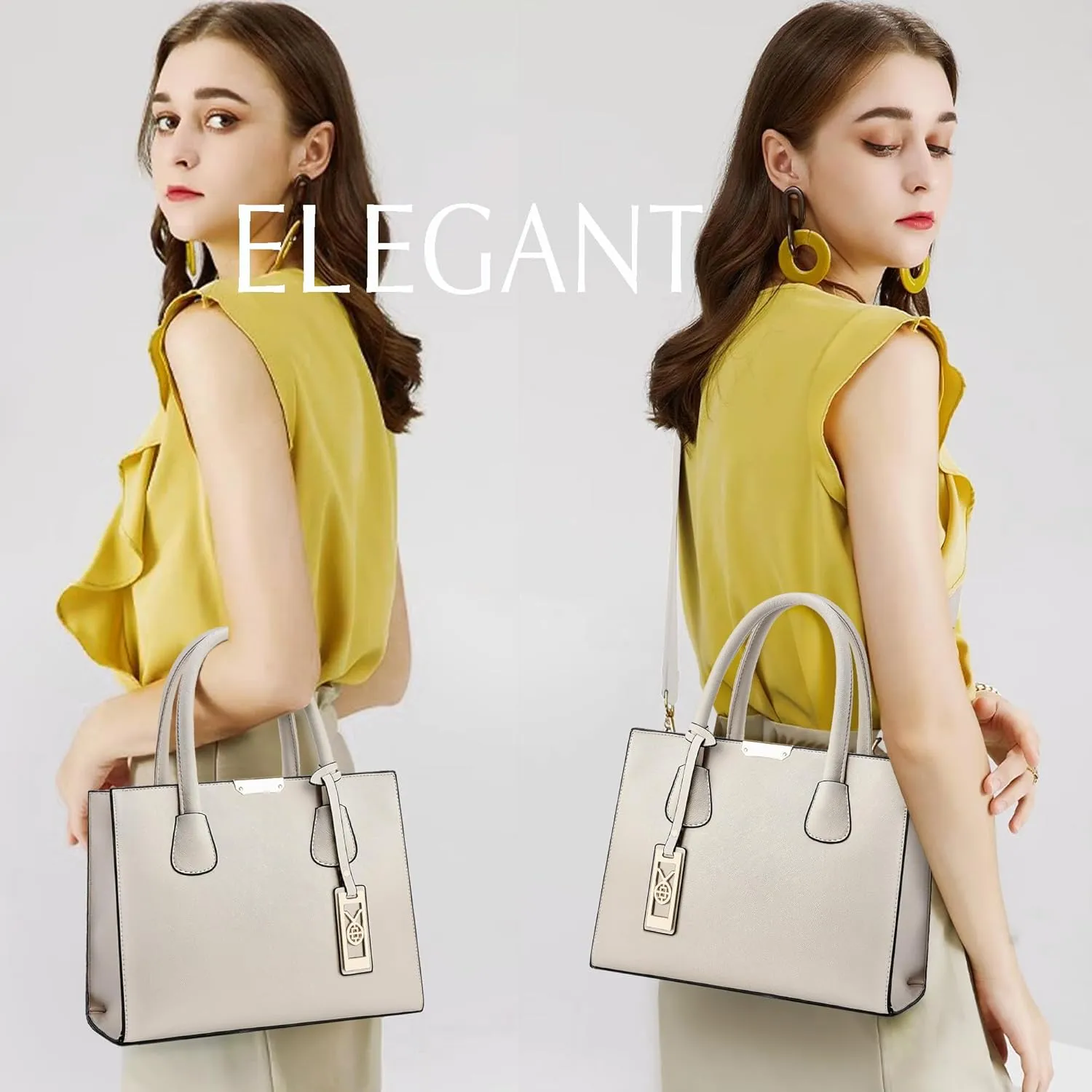 CHICAROUSAL Crossbody Purses and Handbags for Women PU Leather Tote Shoulder Bags Top Handle Satchel