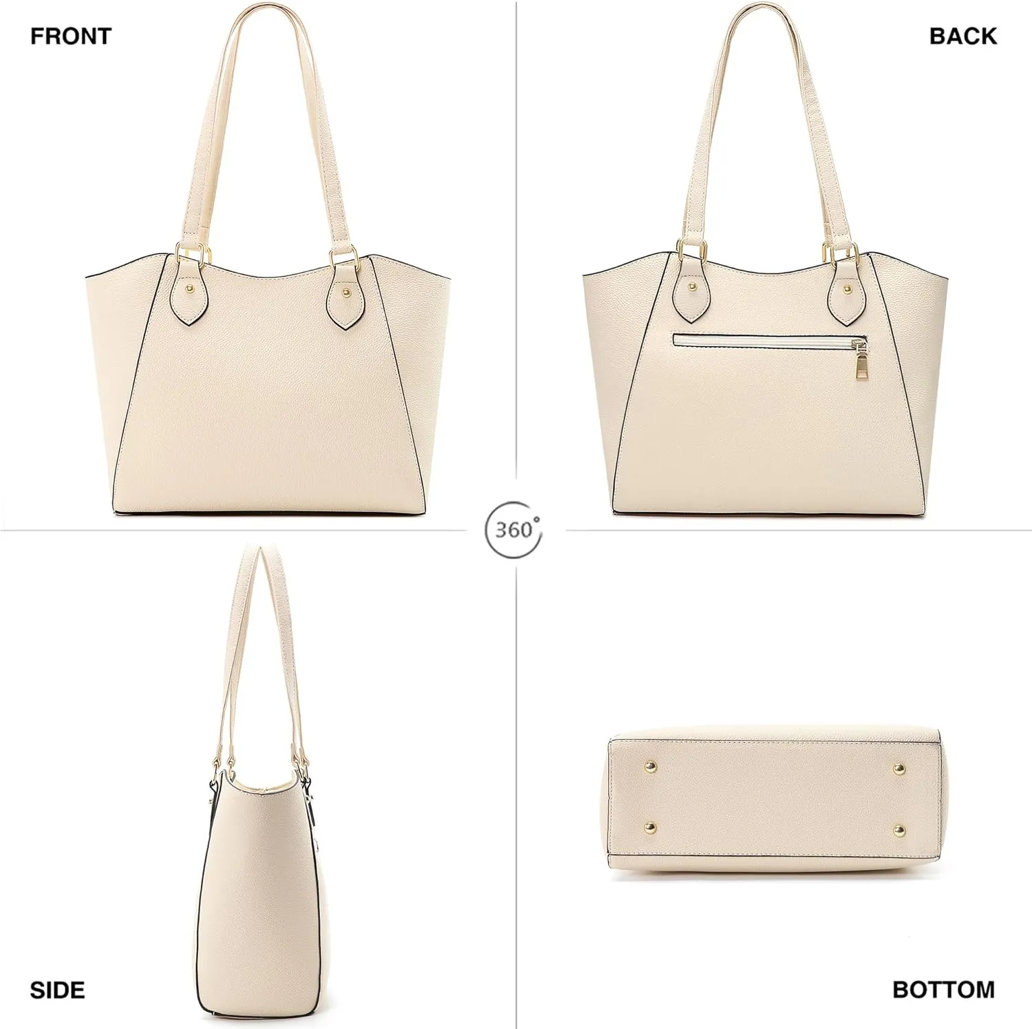 CHICAROUSAL Tote Bag for Women Large Handbags and Purses for Women PU Leather Womens Shoulder Bags