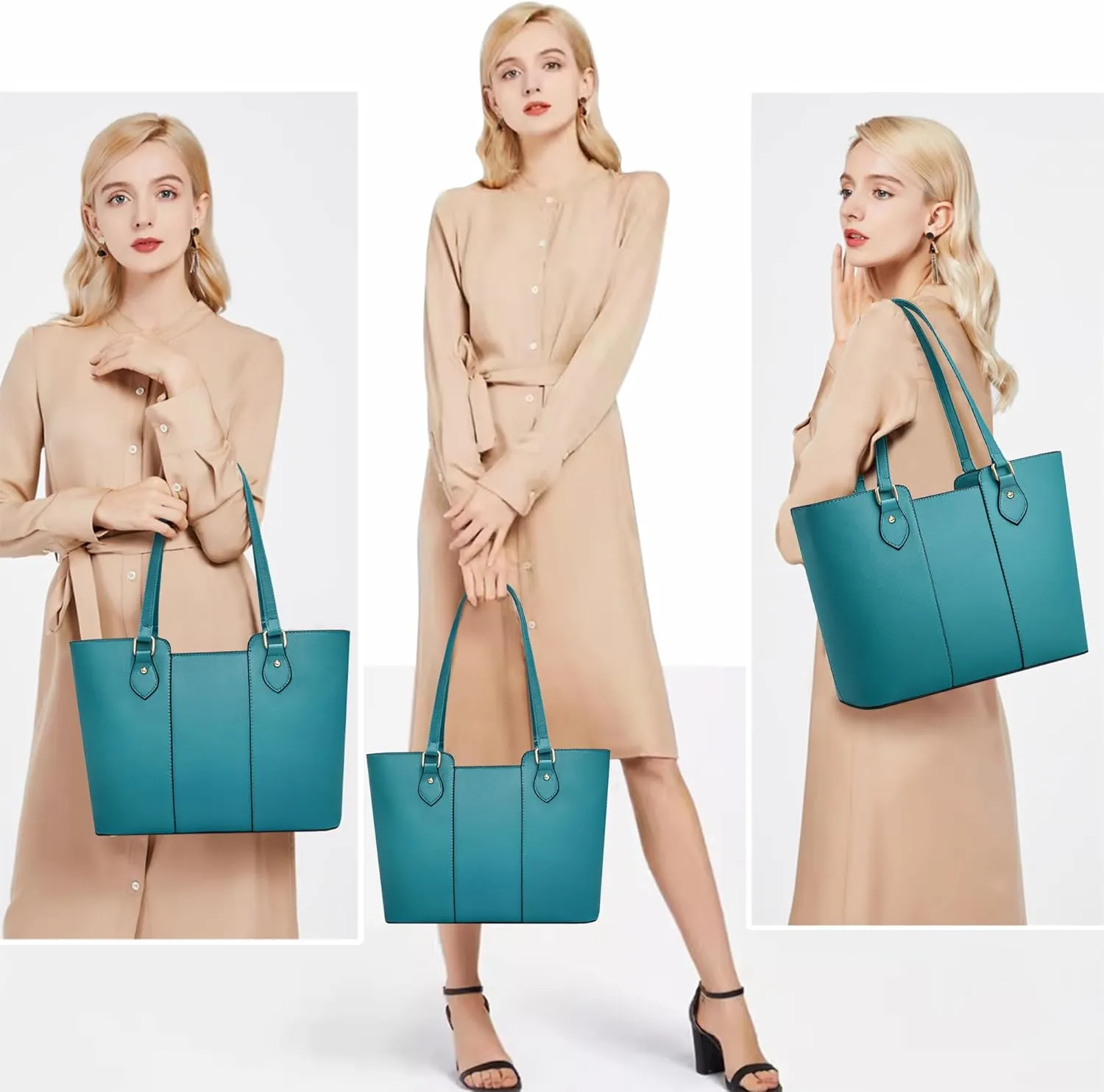CHICAROUSAL Tote Bag for Women Large Handbags and Purses for Women PU Leather Womens Shoulder Bags